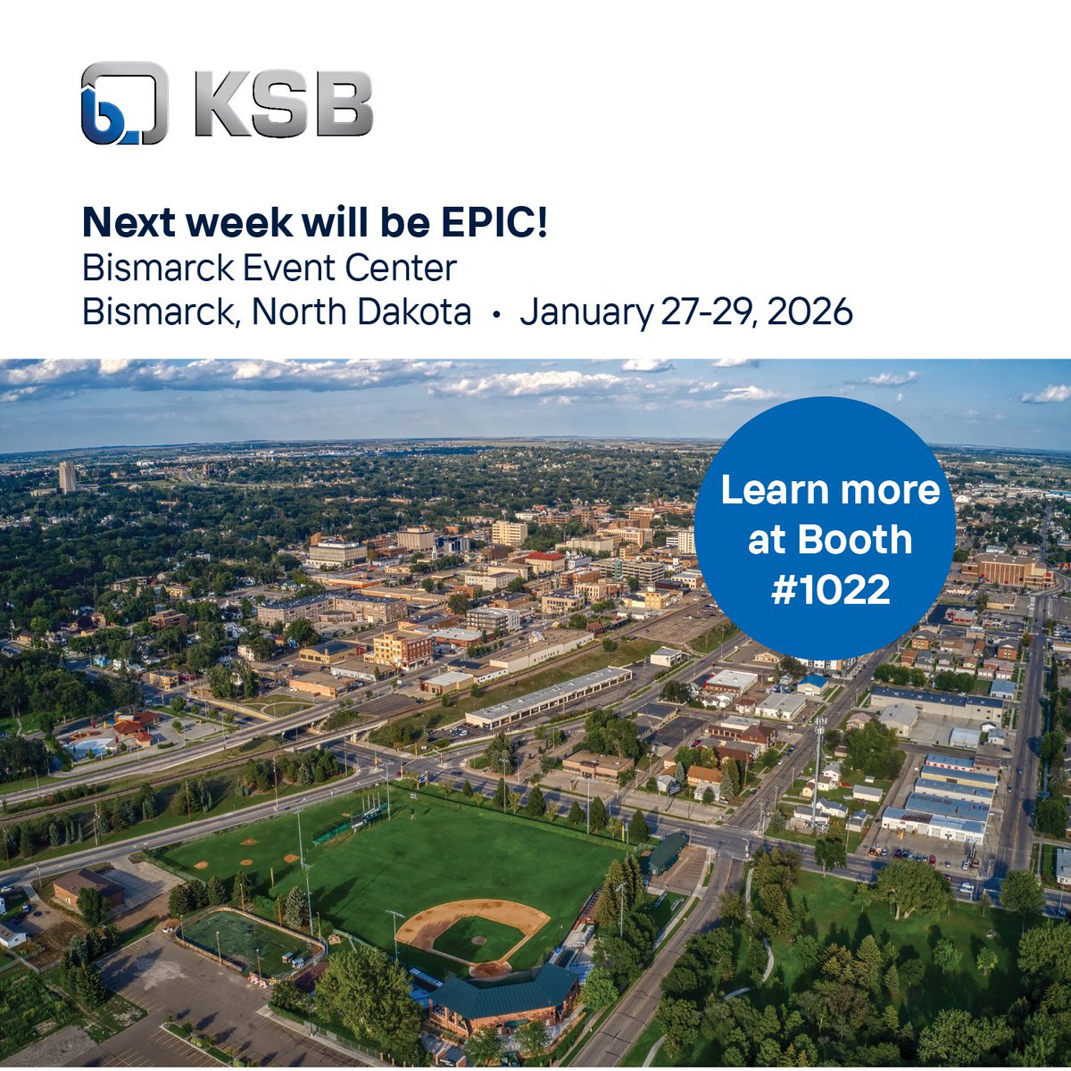 Next week, the KSB SupremeServ team will travel to North Dakota for the Energy, Progress, and Innovation Conference, known as #EPIC! Stop by booth #1022 and learn more about our full-service solutions for any pump brand, digital services, and spare parts.

#maintenance #service