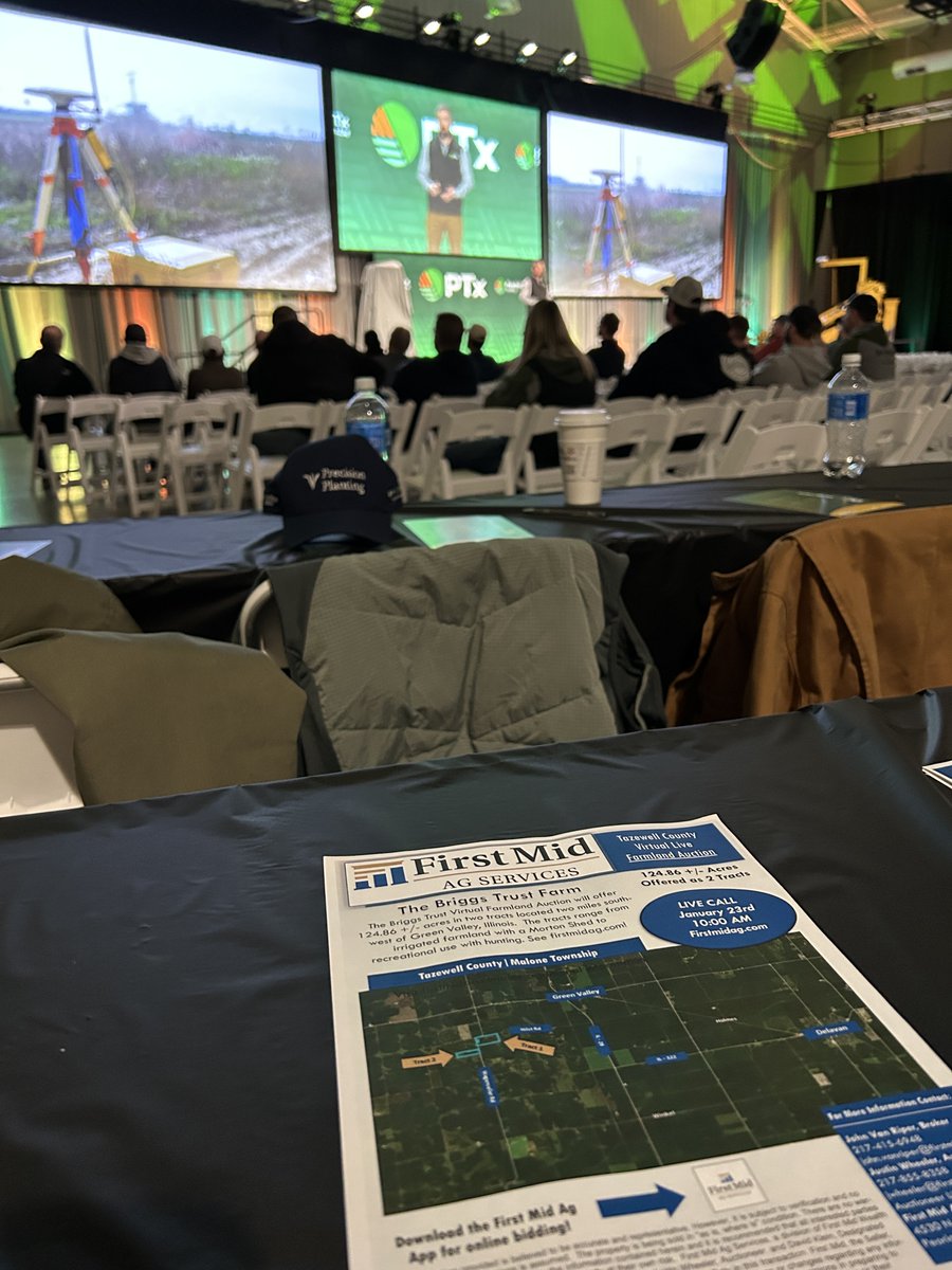FirstMidAg's tweet image. It may be Precision Plantings Winter Conference but If you farm in Tazewell /Mason County, IL don’t forget our 124 acres Briggs Farm Auction Friday Jan 23rd at firstmidag.com. 10am.