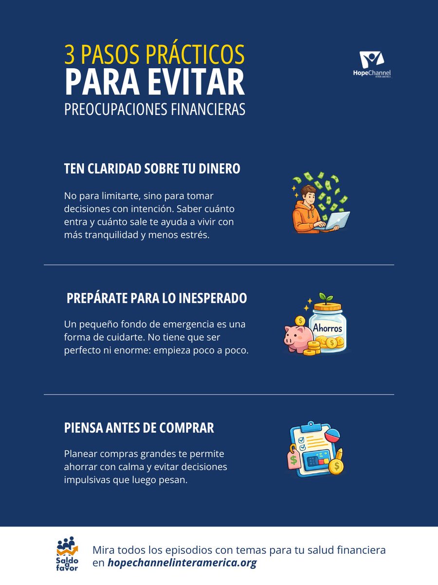 💛 ¿Quieres tomar el control de tus finanzas?
La serie Saldo a Favor te acompaña paso a paso para enfrentar crisis, manejar deudas, ahorrar con estrategia y construir estabilidad financiera con propósito y esperanza 🙌.
👉 Mira todos los episodios aquí: hopechannelinteramerica.org/series/saldo-a…