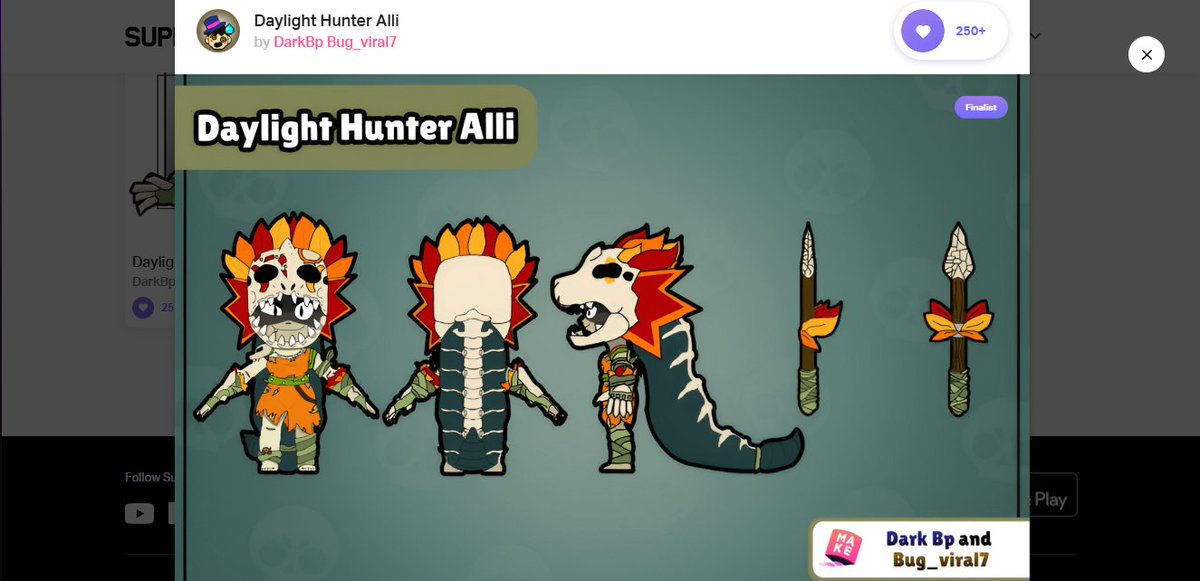 Dark_Bp007's tweet photo. ENG: WE GOT IT! | PT: NÓS CONSEGUIMOS!!!

ENG: With your support, the skin Daylight Hunter Alli is now in the finalist!!!

PT: Com a vosso apoio, a skin Daylight Hunter Alli agora está nas finalista!!! https://t.co/KAyVZYoPPS