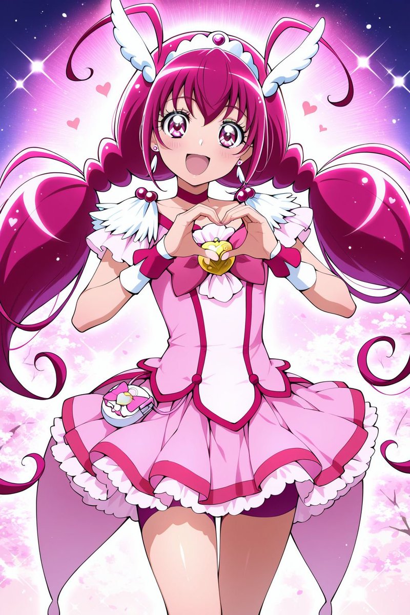 nakayoshi_tecrt's tweet photo. ウルトラハッピー！🌸  

#キュアハッピー #星空みゆき #スマイルプリキュア #CureHappy #MiyukiHoshizora #SmilePreCure #precure #AIイラスト #AIart https://t.co/cTfc6gvm93