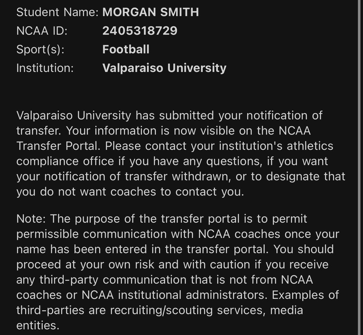 Morgan Smith (Punter) tweet media