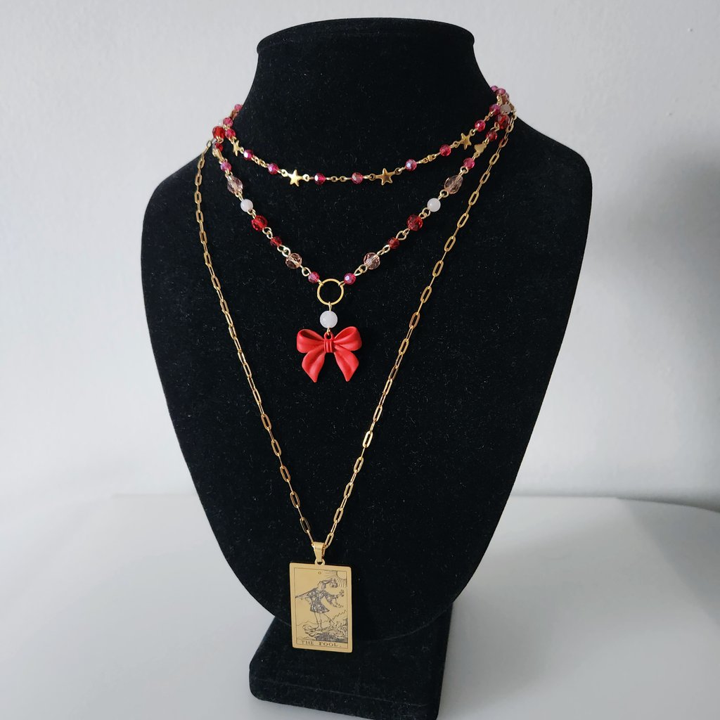 soupsizedocean's tweet image. femc themed jewellery set