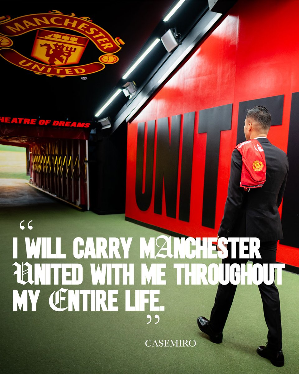 ManUtd's tweet image. A message from @Casemiro 💌