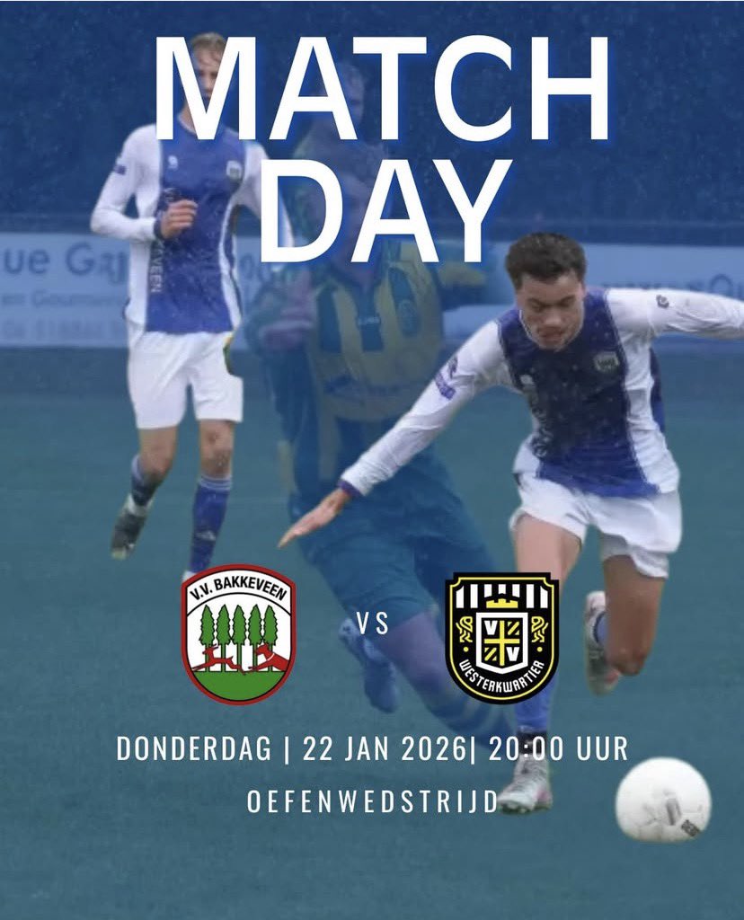 vvBakkeveen's tweet photo. Vanavond #oefenwedstrijd #vvBakkeveen
#BWFA ๐ตโช๏ธ https://t.co/3Rp85VtPTo