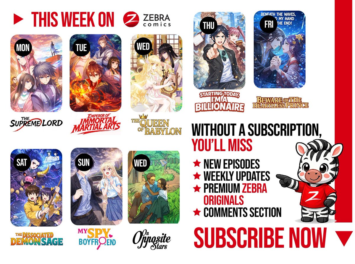 zebracomicsplc's tweet photo. New week = New episodes on Zebra Comics! 🎉

Action, romance, fantasy, sci-fi &amp; comedy all dropped. If you haven’t tapped in this week, you’re missing out big.

👉 Read now: https://t.co/XXFVjUHpjs

#ZebraComics #ReadComics #AfricaCreates https://t.co/VOZBnNQrZq