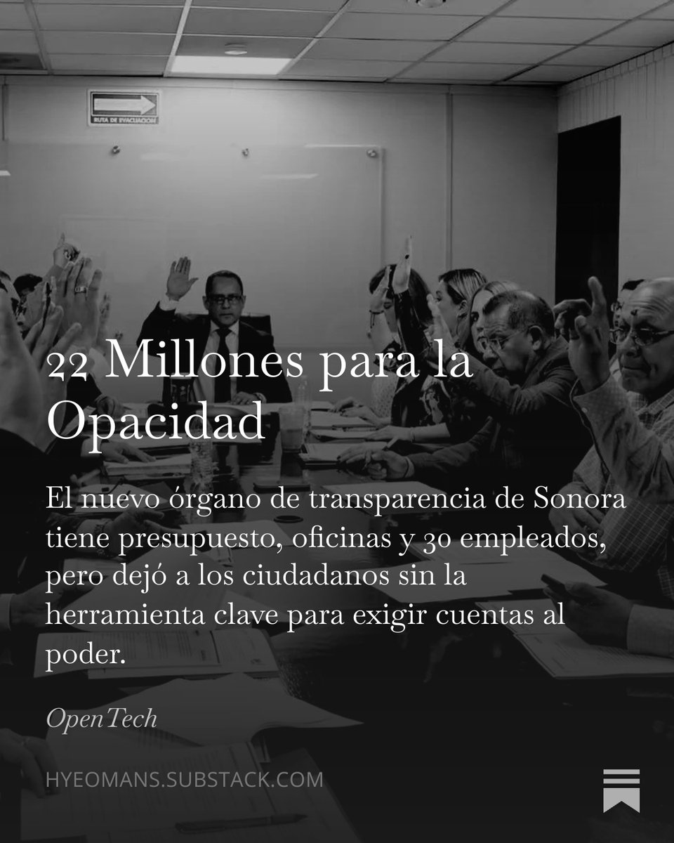 h_yeomans's tweet image. El organismo nació desconectado de la Plataforma Nacional de Transparencia, dejando a los ciudadanos sin poder presentar quejas.

@transparenteSon:  22 millones de pesos de presupuesto y 30 empleados, pero su función más básica no sirve.

Les cuento la crónica de esta simulación:…