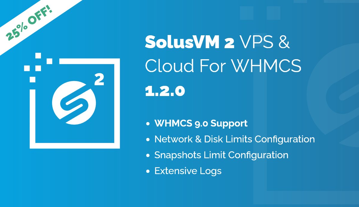 Get our latest release at 25% OFF! modulesgarden.com/products/whmcs…

The move toward hybrid modules was one of the most important changes we made last year. #SolusVM 2 VPS &amp; Cloud For #WHMCS reflects this well, and version 1.2.0 arrives ready for WHMCS 9.0 GA with a rich set of new tools!