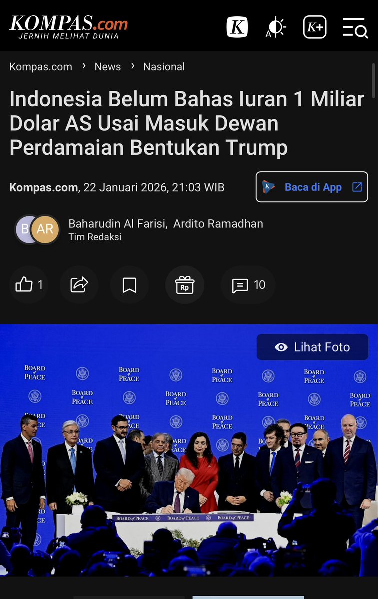 bangherwin's tweet image. Fiskal empot-empotan,
ekonomi rakyat megap-megap.

Tapi kita mau sok jadi juru damai Gaza,
bahkan siap keluar sampai USD 1 miliar?

Di dalam negeri saja,
korban tragedi Sumatera masih nunggu negara hadir.
Prioritasnya damai global,
atau rakyat sendiri yang chaos duluan?