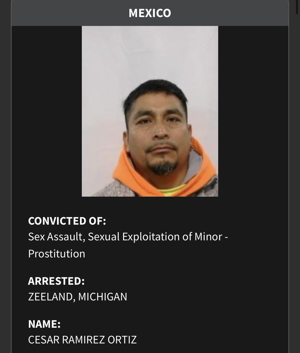 SenAricNesbitt's tweet image. This is just a handful of the rapists, child predators, killers, and drug dealers that ICE has removed from Michigan.

These are the people Democrats are fighting to keep in our state.