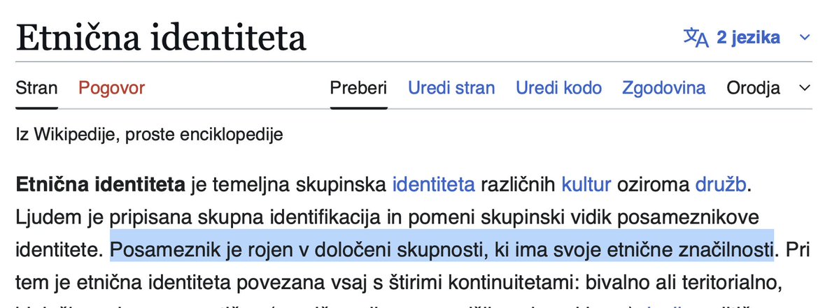SloDejstva's tweet image. Za trans-slovenskega (srb si misli, da je Slovenec, ker govori slovensko) zdravnika se etnija, plemena in rodovna skupnost ne začnejo z biologijo in so osnovna celica vsake družbe vso zgodovino.

Ne, kar iz zraka si nekdo izmisli narode pred 200 leti.

Vrni doktorat, šalabajzer.