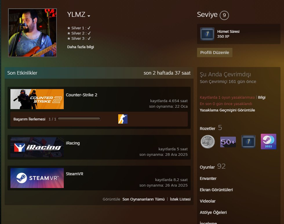 yilmazdusunce's tweet image. Valve are you kidding me? Are you banning a player who has 4600 hours on CS2 and 1691 matches on Faceit Premium while players who use all kinds of cheats continue to play the game? If you can't handle it, stop updating. @CounterStrike #vacban #cs2 #counterstrike2 #cs2