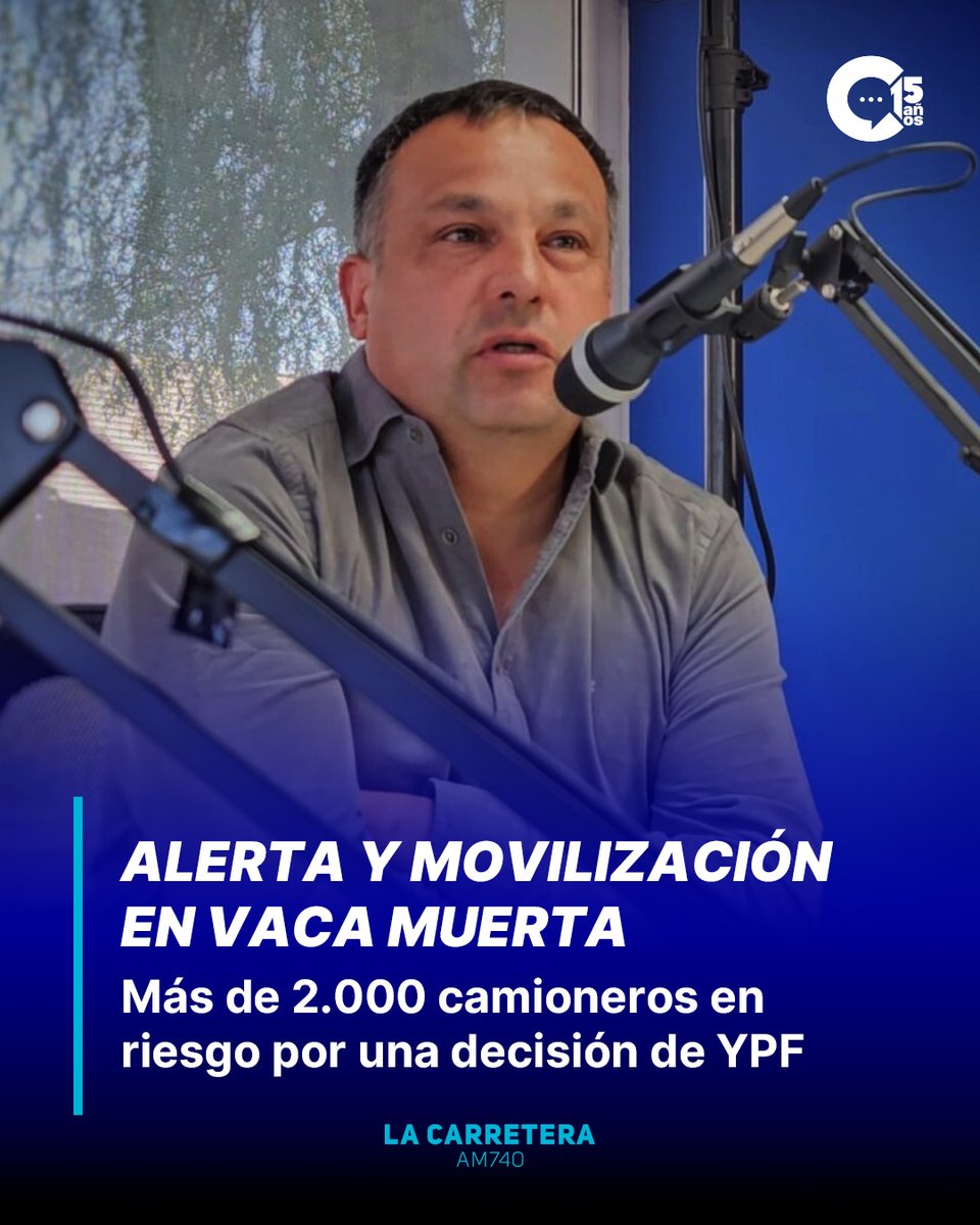 ⚠️ Alerta en Vaca Muerta: Camioneros advierten que una decisión de YPF pone en riesgo a unos 2.000 puestos de trabajo y anticipan movilización.

👉 Todos los detalles en nuestra web.