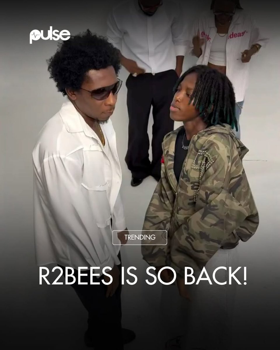 PulseGhana's tweet photo. Ghana’s favorite duo R2bees is back in the scene with their iconic hit Over.

#PulseEntertainment https://t.co/awxJ3nOA3a