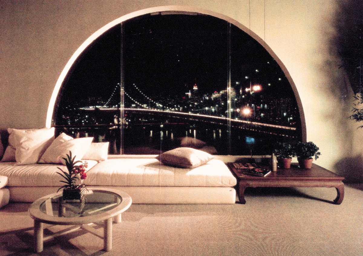 Loft space in a Brooklyn apartment, New York City, 1986
