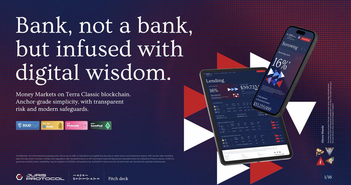 Had a long call with our advisor regards <a href="/JurisProtocol/">Juris Protocol</a> &amp; things are clear now:

$JURIS has support from influential people &amp; access to networks beyond $LUNC. Listings are great, but price is secondary. Finishing dev &amp; securing partnerships for mainnet launch are first priority.