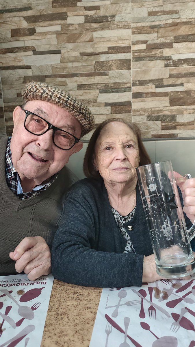 La foto que le he hecho a los yayos hoy me encanta