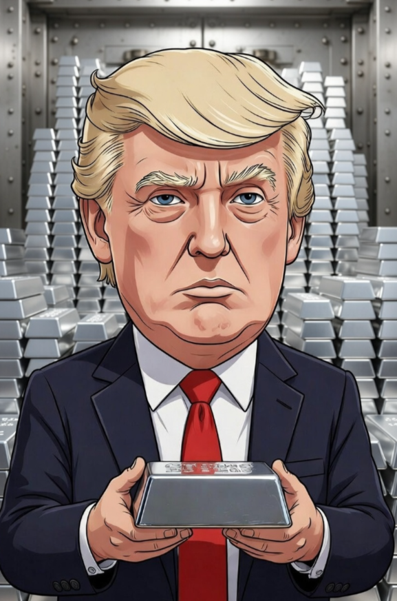 silvertrade's tweet photo. 🚨IS TRUMP PREPARING TO ACQUIRE A NEW US STRATEGIC SILVER STOCKPILE? 🚨

🔥A Strategic Silver Reserve Stockpile is once again absolutely necessary if the US is to survive & win a Financial/Economic World War with the Red Dragon.🔥

🚨Time is of the essence. Not only must the US acquire the silver, it must beat China to it. 💥🇺🇸 

The implications of such a move cannot be overstated. 

🔥A FINANCIAL WW3 Between China & the US Has Begun.  This is what's driving China's move to restrict silver imports, & Trump's moves in Venezuela, Greenland, Mexico, & Canada. 🔥

Full SilverTrade Premium Article Below: 

Is the Trump Administration Planning to Acquire a New US Strategic Silver Reserve?

In a historic move, the Trump Administration added copper and silver to the US critical minerals list last November, potentially setting the stage for a new US Strategic Silver Reserve.

On December 8th, the G7 Finance Ministers held a call discussing export controls on critical minerals, ahead of China’s move to enact export controls on silver beginning Jan 1, 2026.

Now that the Trump Admin has moved to add silver to its critical minerals list, it appears that a race for silver between China and the US is on.  

The question now needs to be asked- 
🚨what happens to silver availability & prices if President Trump decides to reacquire a strategic stockpile of silver?

Today’s traders & PM investors may not even be aware that the United States Government held a Strategic Stockpile of physical silver for over 100 years.

The US Strategic Silver Reserve began in the 1800’s, and exceeded 3 BILLION oz at its peak in 1942.

Read that again, slowly.

3 BILLION OUNCES of physical silver were held as a Strategic Reserve Asset by the US Gov’t.

By the 1980’s the 3 BILLION oz reserve had declined to 165 MILLION oz of silver.

In 1981, the Reagan Administration decided to liquidate the remainder of the US’ silver stockpile.

The Administration stated the strategic silver stockpile would be liquidated in order to fight the Hunt Brothers’ attempts to corner the silver market, as well as to raise funds to acquire cobalt & bauxite for the Defense Department.

The Defense Logistics Agency sold approximately 1 million oz of silver / week through public auctions beginning in 1981 to drive down silver prices- after the Hunt Brothers’ silver acquisitions had driven the price from $6/ oz to $49.45 in 1980.

By 2002, the US Silver Reserve was completely depleted.
Not coincidentally, silver bottomed just prior to this around $4/oz, & began a major secular bull market.

Silver prices have risen over 2,287% since, approximately coinciding with the end of the US Strategic Silver sales.

As most silver investors are aware of, silver has been in a structural supply deficit for most of the past 2 decades, as global physical silver supplies continue to dwindle.

The deficit has been driven by industrial applications for silver, particularly in tech, solar, electric vehicles, medical, and photography fields.

The annual silver deficit rose to 17% in 2024, according to the Silver Institute, an astonishing figure for a globally traded commodity. Investment demand for silver has also been growing at massive rates, although futures trading, derivatives, and paper products such as the SLV have prevented investment demand from completely overwhelming physical silver supply and breaking the market.

However, there have been signs that stress is growing in the market.
Shortages of investment silver products have become increasingly more common over the past few years, with retail premiums on US Silver Eagle coins nearly 100% of silver spot prices at one point. In the aftermath of the market chaos during the COVID era, and now once again in early 2026, even 1,000 oz good delivery bars have experienced shortages in the retail market.

Silver lease rates have also been signaling distress/ tightness in the silver market, as shorts scramble to find physical silver to borrow to fulfill contracts. 
Lease rates exploded past 35% in October, as silver prices broke through $50/ oz to set a new all-time nominal high of $54.47 on October 17.

As silver prices have broken out to new all-time highs above $95/oz in early 2026, silver lease rates have remained elevated, hovering around 8-9% the past few months in London.

Even with annual US mine output at 1,100 metric tons (35.4 Million oz), the US still imported 64% of its silver consumption in 2024.  Not only does the US face a massive deficit of raw silver material, it also faces a massive shortage of smelting/ refining capacity. 

With such a drastic national supply deficit for a now once again “critical mineral”, the industry is concerned about what US tariffs or export restrictions could mean for global silver supplies & prices.

New US tariffs on silver are possible, but not likely in our opinion due to silver’s new critical mineral status.  All those millions of ounces hauled across the pond from London to NYC in 2025 to avoid Trump Tariffs was for nought- and the US is now massively exporting silver back across the pond to London (1,392 tons in October alone!) as the LBMA’s “free float” silver has reportedly reached dangerously low levels. 

The Trump Administration has already moved to begin addressing the silver refining issue in the US, as the US Department of War announced plans with JPMorgan January 5th to build a $7.4 BILLION state of the art smelting facility in Tennessee to boost US access to critical minerals, including silver. 
https://t.co/CyLxhDm0bf

US Export Restrictions on silver however, are certainly on the table. (In fact, we suspect that coming US Export Restrictions on silver may have been the subject of the G7 Finance Ministers’ December 8 call on critical minerals)

Export restrictions would be the equivalent of a NUCLEAR detonation on the LBMA, as London has already been experiencing severe issues sourcing adequate supplies of physical silver.  

The market experienced a small taste of this over the past week as Trump announced (and then unannounced) 10% tariffs on the UK, which saw silver prices immediately spike $5 on the announcement.  

These are not normal times.

China has launched a massive atypical World War against the West- but particularly America.

This war is not being fought with bullets, tanks, & bombs, but rather with biological agents, Islamic immigration to weaken from within, fentanyl, & most importantly, with financial weapons of mass destruction.

President Trump recognized that America was under attack by the Red Dragon, & is fighting back.

Trump’s tariffs were particularly directed at China.

The Dragon is fighting back with every financial weapon at its disposal, including dumping US Treasuries, hoarding physical gold & silver bullion, and just this month, adding silver to its list of tightly controlled exports.

China’s shot across the proverbial bow in the silver market is what led to President Trump’s quick response on November 6th adding 10 minerals including silver, copper, coal, & uranium to the US Critical Minerals List.

This is likely just the first step in the Trump Administration’s response to China.

Export restrictions on these minerals are likely next, as Trump fully understands China’s attempted play, and responds in a tit-for-tat like manner.

This will likely not end merely with export restrictions however.

Trump is certainly financially savvy enough to fully understand where this is leading, and we expect him to quickly come to the realization and conclusion that a Strategic Silver Reserve Stockpile is once again absolutely necessary if the US is to survive and win a Financial/Economic World War with the Red Dragon.

The implications of such a move cannot be overstated.

As discussed in the introduction, silver prices declined from the Hunt Brothers’ top of $49/oz down to $3-$4/oz in the late 1990’s – in no small part due to the liquidation of the US’ Strategic Silver Stockpile which dumped a million oz of silver a week onto the market.

Silver prices then reversed this decline, entered a long term secular bull market, & have climbed to $95 in the 2.5 decades since the US Silver Stockpile was depleted due to ongoing structural supply deficits.

If the Trump Administration left silver alone, we would expect silver’s bull market to continue for the foreseeable future (we don’t have time in this article to investigate other factors such as US debt crisis, or even the gold to silver ratio, and how much room silver has to run currently simply based on reversion to historical GSR averages- but silver’s explosive move through $95/oz is an indication of the fundamentals already propelling the silver market).

Can you imagine what will occur with silver prices when the Trump Administration decides to fire back at the Red Dragon, and announces the creation of a new US Strategic Silver Reserve??

Try to imagine the implications for the physical silver market if such a reserve were created with the goal of 100 million oz.

Then realize that Trump always does things Big League (or BIGLY as the MSM intentionally misrepresented his phrase).

100 million oz may be too conservative of an estimate for a US Strategic Silver Reserve based on the historical size of the US Reserve.  250 or even 500 million oz is entirely possible (Now the sourcing of that amount of physical silver is another story entirely).

If we had to guess however, 1 Billion ounces sounds like a nice round number that Donald Trump would like– particularly if Trump discovers that the US Strategic Silver Reserve once stood at 3 Billion oz.

What would a 1 Billion oz US Strategic Silver Reserve mean to the global silver supply?

TOTAL silver inventories in the LBMA sit at 790 million oz. 
LBMA Free Float silver is MUCH LOWER.

TOTAL silver inventories in the COMEX (registered & eligible) currently sit just north of 422 million oz.

TOTAL silver inventories in China’s vaults (SGE & SHFE) sit at 35 million oz- down 15 million oz in just the past couple of months!

A 1 Billion oz US Strategic Silver Reserve would suck up every last ounce of silver in the LBMA & SGE/SHFE!

It could only be done gradually via supply – which means gov’t confiscation of every silver mine in America. Only there is a big problem.
Well, rather multiple big problems.

Most silver is not mined in primary silver mines. Most silver is mined as a biproduct/ secondary metal in primary gold, copper, lead, zinc mines. 

The second big problem is that total US annual silver production is only 35 million oz.

In order to rebuild even a moderately sized US Strategic Reserve (100 M oz), the Federal Gov’t would have to nationalize every last ounce of US Silver production for 3 years.

Three years of every ounce of US silver production just to build up a reserve of 100 million oz! To build up a reserve of 1 Billion oz, it would take nationalizing the entire US Silver Production for 30 years!

30 years is an unacceptable timeline for Trump in an ongoing financial war with China.

Time is of the essence.
Not only must the US acquire the silver, it must beat China to it.

If the Trump Administration attempted to instead acquire the silver on the open market, it would take nearly every ounce in the LBMA, COMEX, SGE, & SHFE combined!!

Even the attempt would send SEISMIC SHOCKWAVES through the silver market, & would certainly send silver prices EXPONENTIALLY HIGHER – even if only a small amount of a strategic reserve was attempted to be acquired via the open market.

This doesn’t even account for China’s actions- which would immediately respond to any move by Trump and would also scramble to obtain every ounce of silver in the world.

Trump’s recent move in Venezuela, & his current obsession with Greenland, Mexico, and Canada make much more sense when viewed through the lens of understanding that the US & China are actively engaged in a Financial WW3 centered on COMMODITIES- of which SILVER is one of THE MAIN PLAYERS. 

We are still in the early stages of this Financial WW3 between China & the US.

You don’t own enough physical gold and silver.

Editor's Note: This article was originally released to SilverTrade subscribers in late 2025 when silver was trading at approximately $65/oz. 

Sign Up at ST Today For Our FREE NEWSLETTER to Receive Breaking News & In-Depth Market Analysis You Won't Find Elsewhere