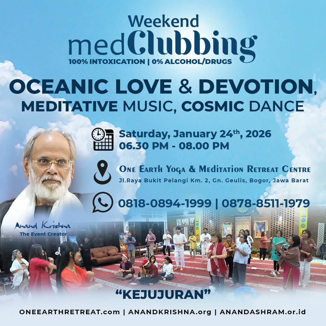 Yuk gabung di #Keceriaan #Weekend #medClubbing!

Rasakan #Kekeluargaan #InteraksiSesama melalui #Musik #Tarian #Nyanyian. Ini adalah #Solusi #KesehatanMental alami.

Terbukti 35+ th / 5+ juta partisipan yang telah rasakan manfaatnya. Lokasi: #Ciawi #Bogor #KabupatenBogor