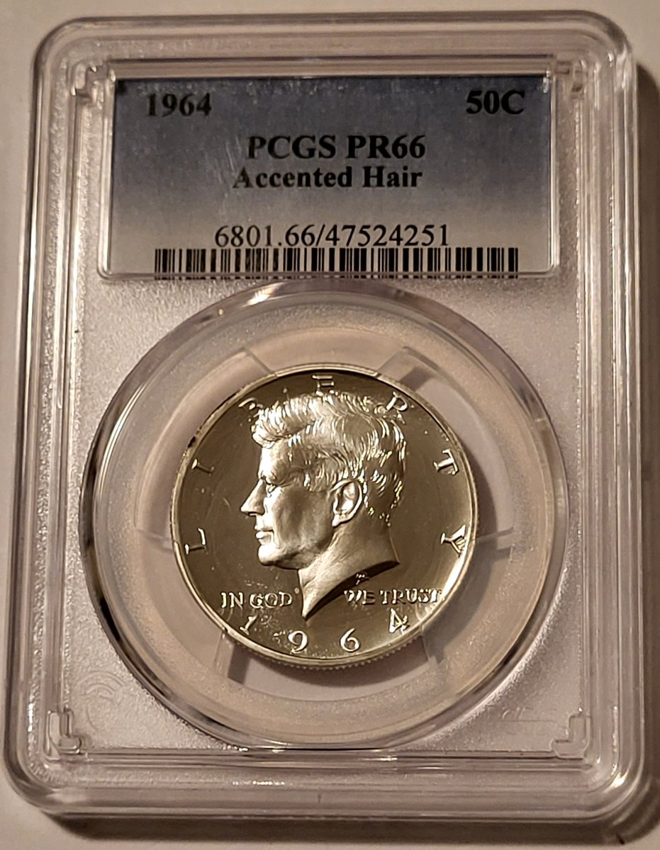 TNumismatics's tweet photo. **Coin of the Day**
1964 Kennedy Silver Half Dollar Accented Hair Proof PR66 PCGS
Always FREE Domestic Shipping! https://t.co/lKDVZ4N3Lc
#coins #coincollecting #silvercoins #gradedcoins #halfdollar #jfk #kennedyhalf #PCGS #pcgscoins #pcgscoin #certifiedcoins #coinvariety https://t.co/ceVog72Jqk