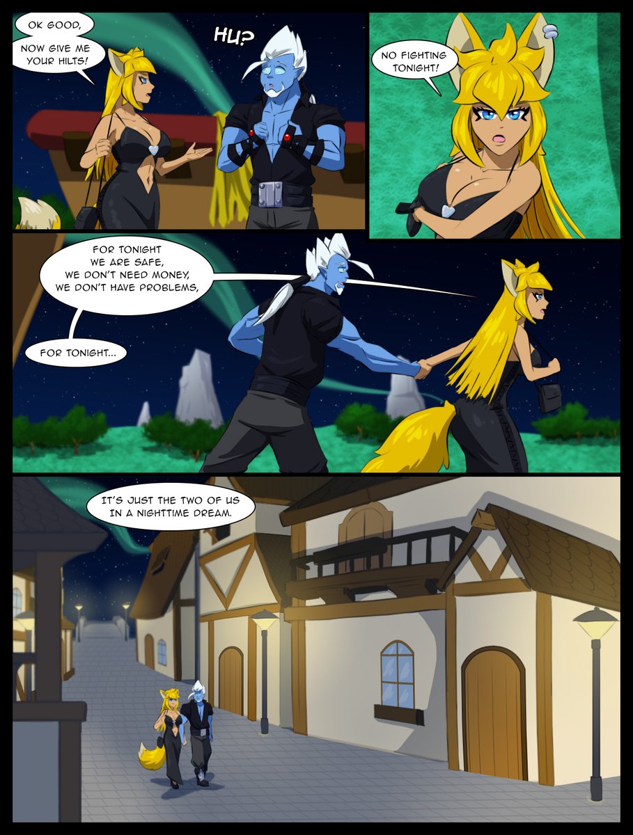 Akitsui and Zengi in a date night dream land.
#Comic #Manga #Gnosis