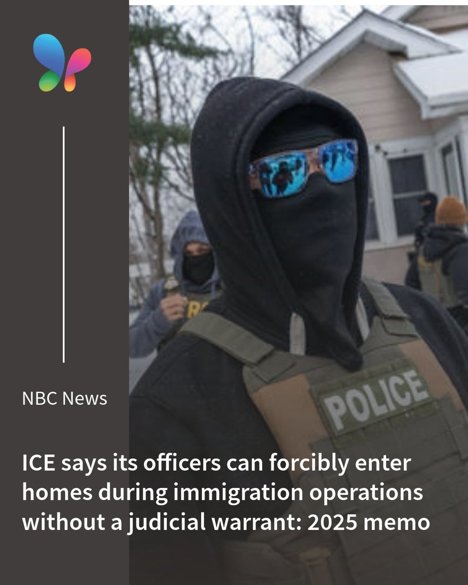 MSN's tweet image. A newly surfaced ICE memo outlines expanded authority for home arrests using administrative warrants. Officials say it’s lawful; critics say it’s alarming. Here’s what you should know.
🔗 msft.it/6011Q8ccV

 #PolicyUpdate #ImmigrationNews