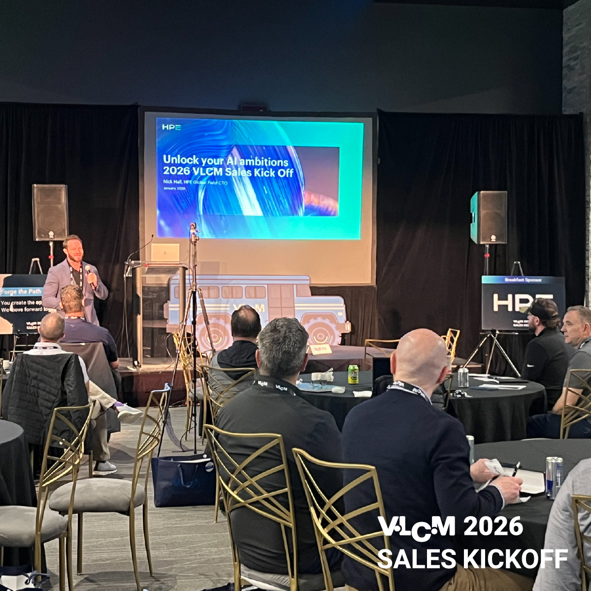 vlcmtech's tweet photo. We’re at Rice–Eccles Stadium for Sales Kickoff 2026, and it’s good to have everyone here as we come together to forge our path for the year ahead! Thank you, @HPE_Partner for sponsoring our Kickoff Breakfast. #VLCMSKO26 https://t.co/mkNcM8sPIE