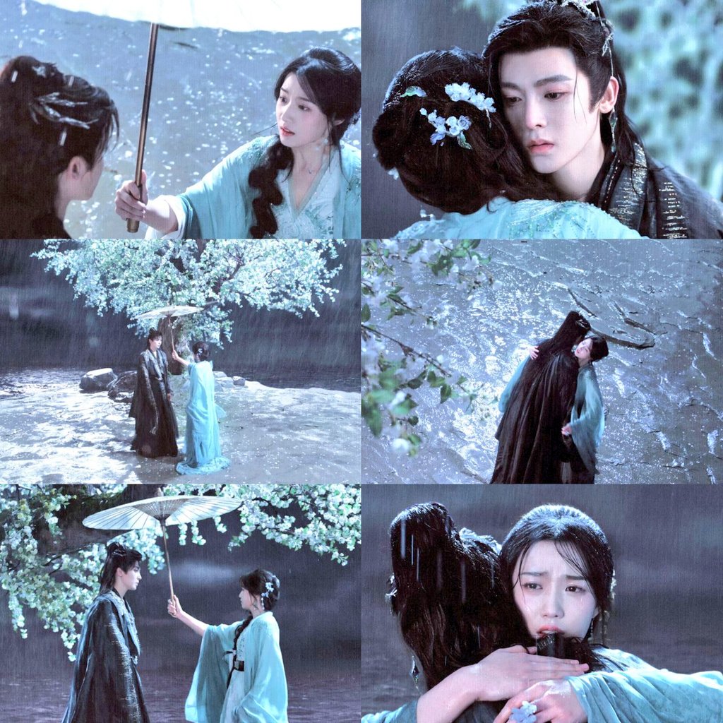 roshieverse's tweet image. It's raining and my mind went to them ☔️ #LoveinTheClouds