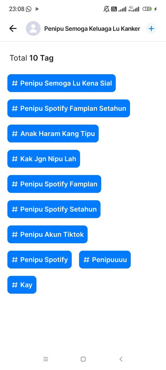 gusy hati hati ya yang lagi nyari spotify family premium soalnya aku hampir kena scam. pelakunya @Keyyraazahra nomornya 0895618752428 (wa) 087853094257 (spay). modusnya nawarin member prem setahun bayar di awal.