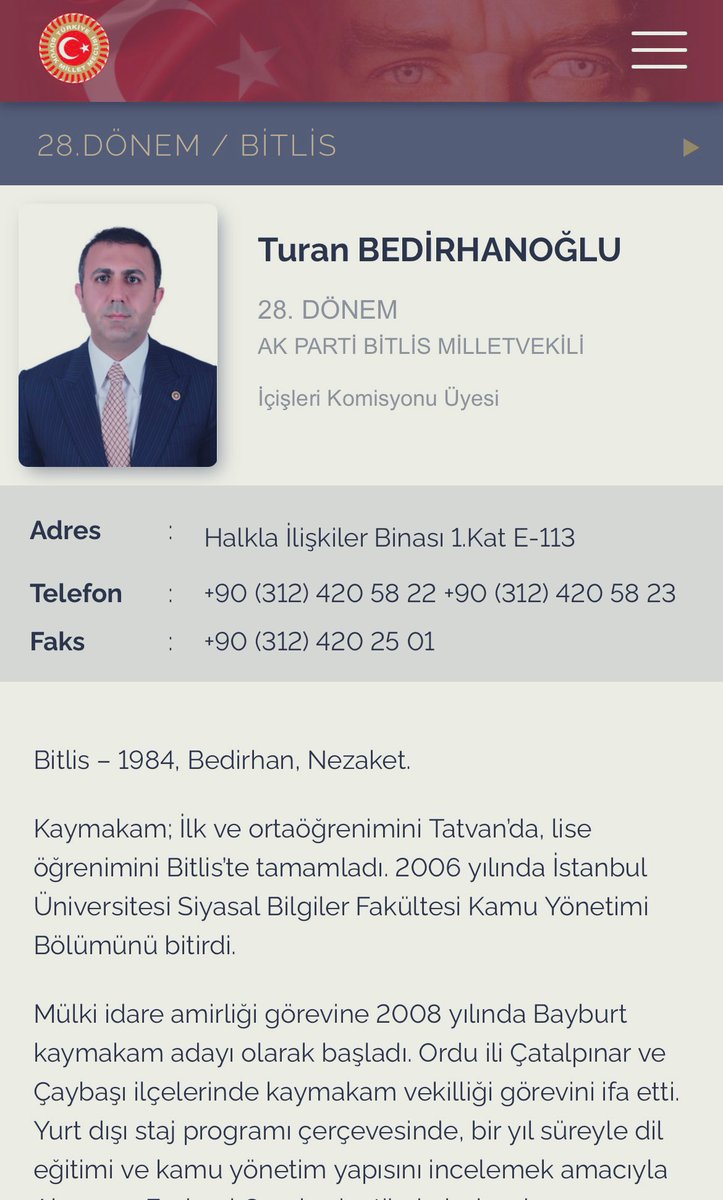 Meclis’te emekli aylıkları görüşülürken Genel Kurul’da bulunmayan ve adına pusula verilen AKP Bitlis milletvekilinin adı tüm haber bültenlerinde “Turhan Bedirhanoğlu” olarak geçiyor. Doğrusu Turan Bedirhanoğlu. <a href="/selcukktepeli/">Selçuk Tepeli</a> #herşeyianlatıyor