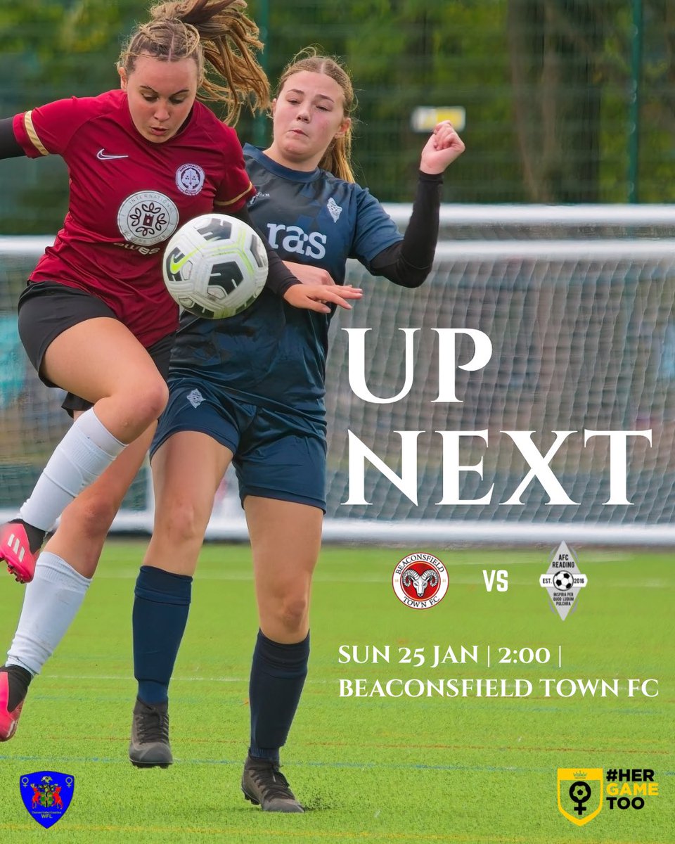 AFCReadingLFC's tweet photo. ᴄᴏᴍɪɴɢ ᴜᴘ!

We travel to Holloways Park as we face @BeaconsfieldFC for the first time this season!

The ladies head into the match aiming to claim all three points and boost their position in the table 💪🏽 https://t.co/MsfrmogKe4