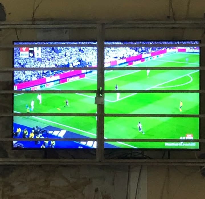 Goddie_Ke's tweet image. Jaramogi Oginga Odinga University comrades are complaining that the institution treats them like thugs. Students cannot even enjoy watching a football match because the TVs are caged