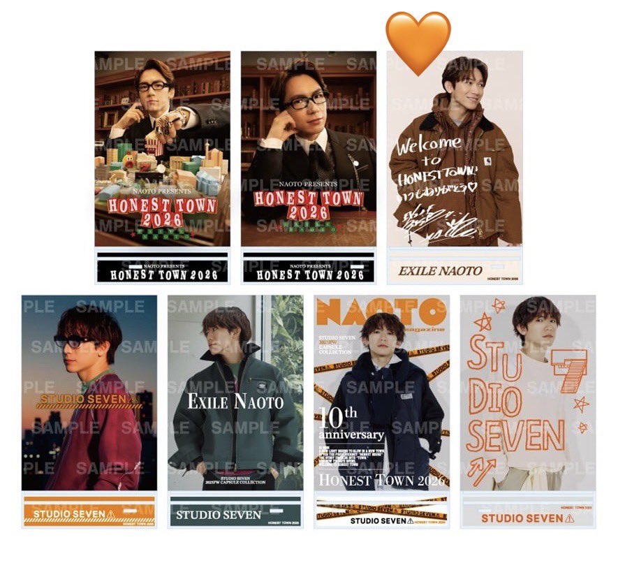 交換希望】 NAOTO PRESENTS HONEST TOWN 2026 アクリルパネル 交換 譲