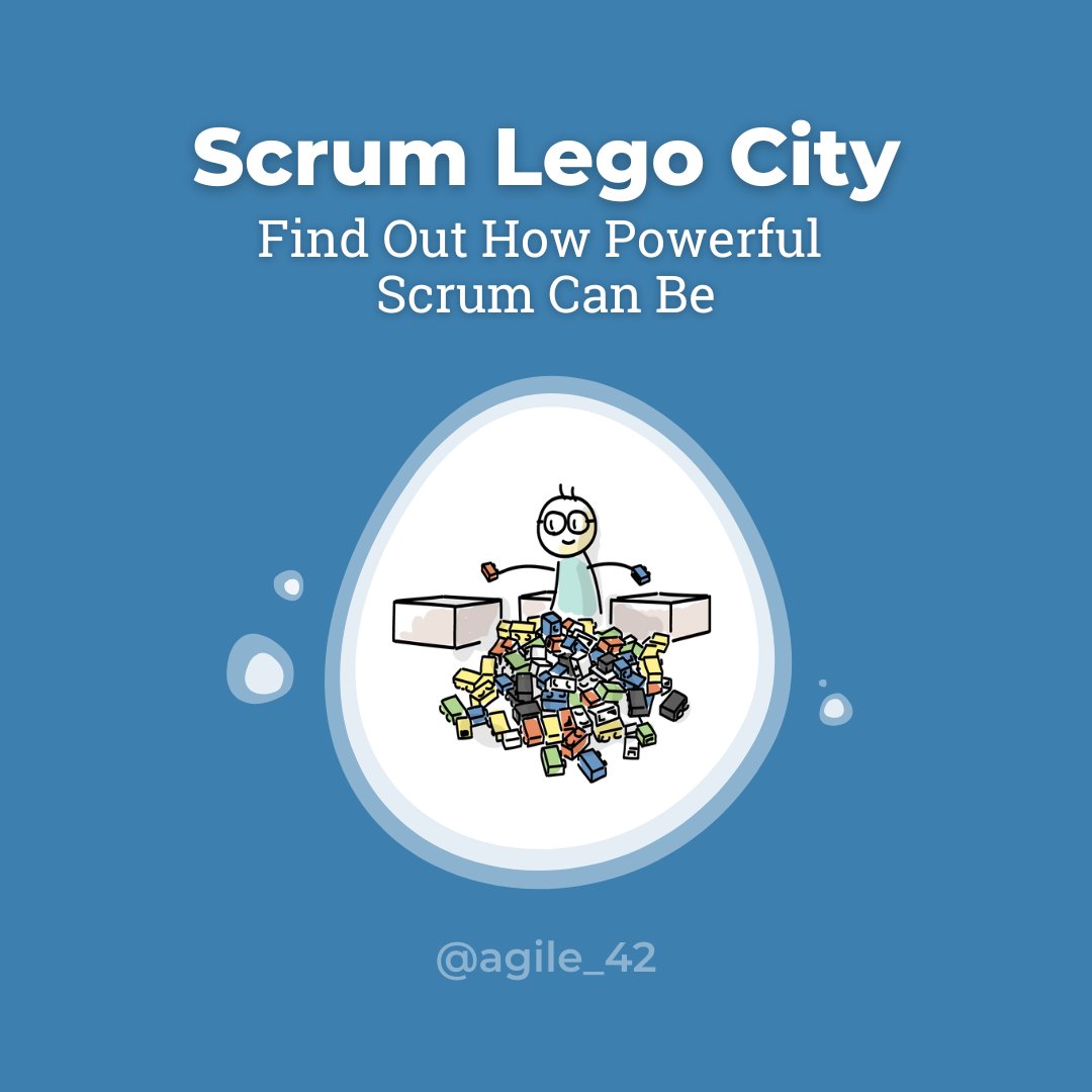 The goal of "Scrum Lego City" is to simulate every aspect of the Scrum process, where the experience immerses you in the Agile mindset, and failure is a learning opportunity.

Learn how to play the game by reading our article:
🔗 agile42.com//en/agile-team…