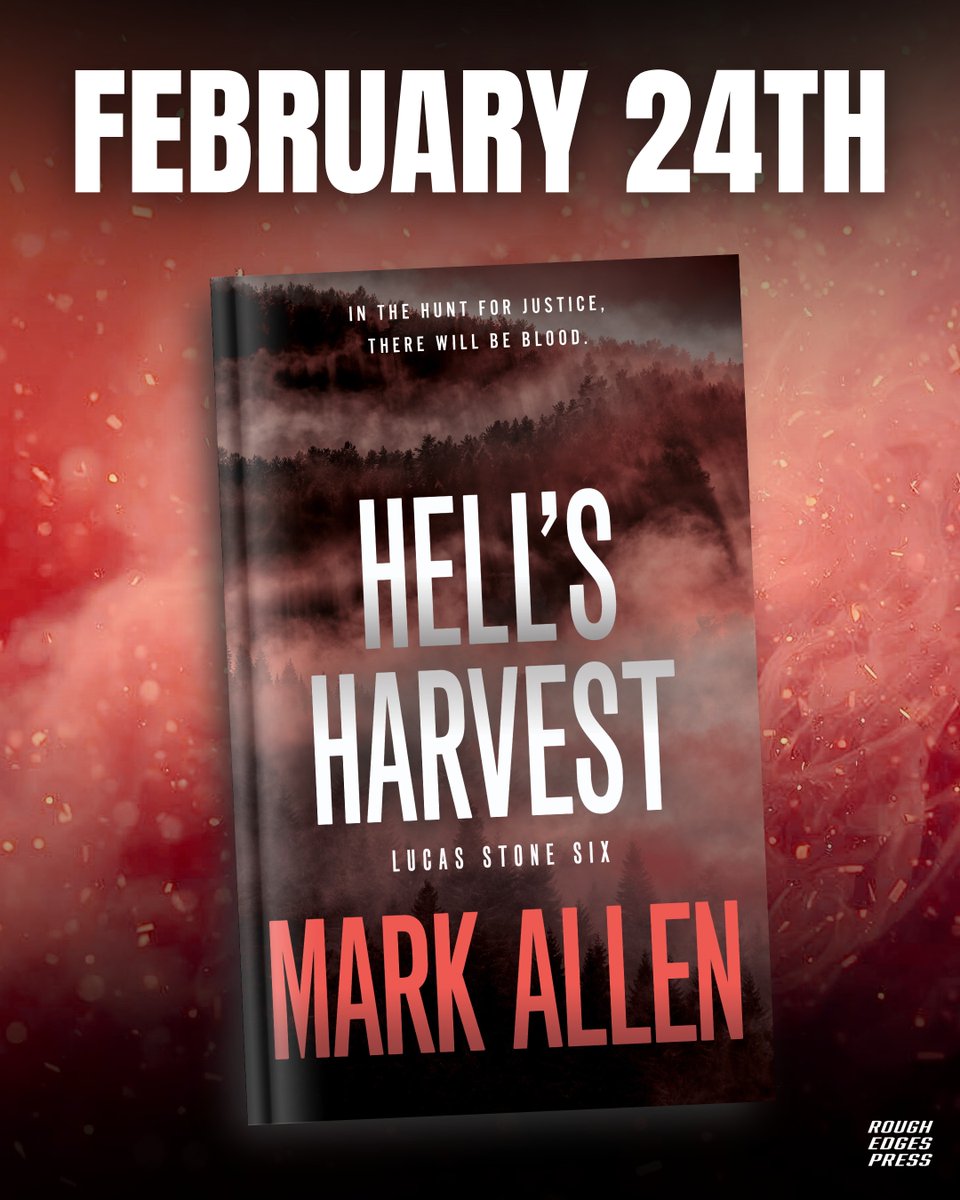 RoughEdgesPress's tweet photo. PRE-ORDER TODAY!
In the dark heart of the wilderness, survival is the only law.
Dive into a brutal, high-stakes manhunt with HELL'S HARVEST by Mark Allen—releasing this February! Pre-order today on Amazon: https://t.co/suiT1rPa64
#markallen #lucasstone https://t.co/s603EVVrA9