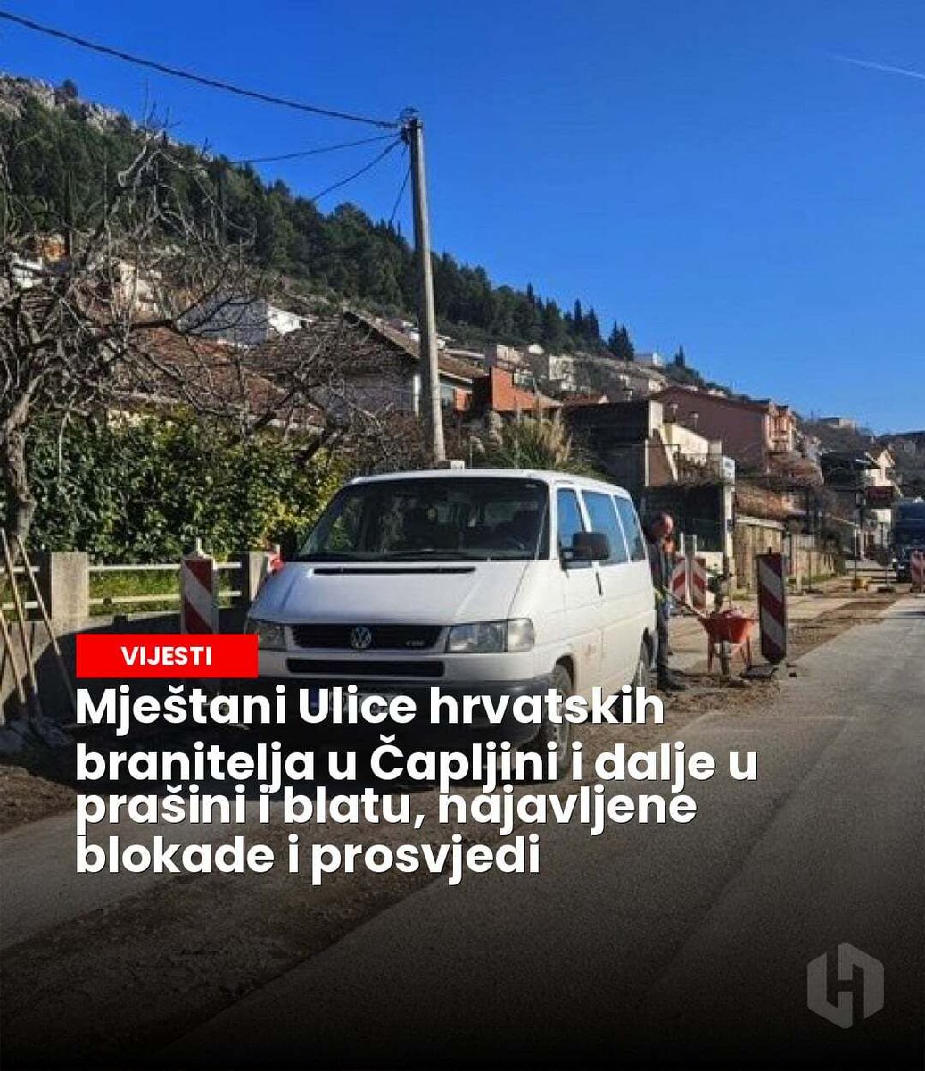 hercegovinainfo's tweet image. Rekonstrukcija Ulice hrvatskih branitelja u Čapljini kasni, izazivajući frustracije mještana zbog kašnjenja radova i prometnih gužvi. - hercegovina.info/hercegovina/ca…

#Čapljina #kašnjenje #prosvjedi