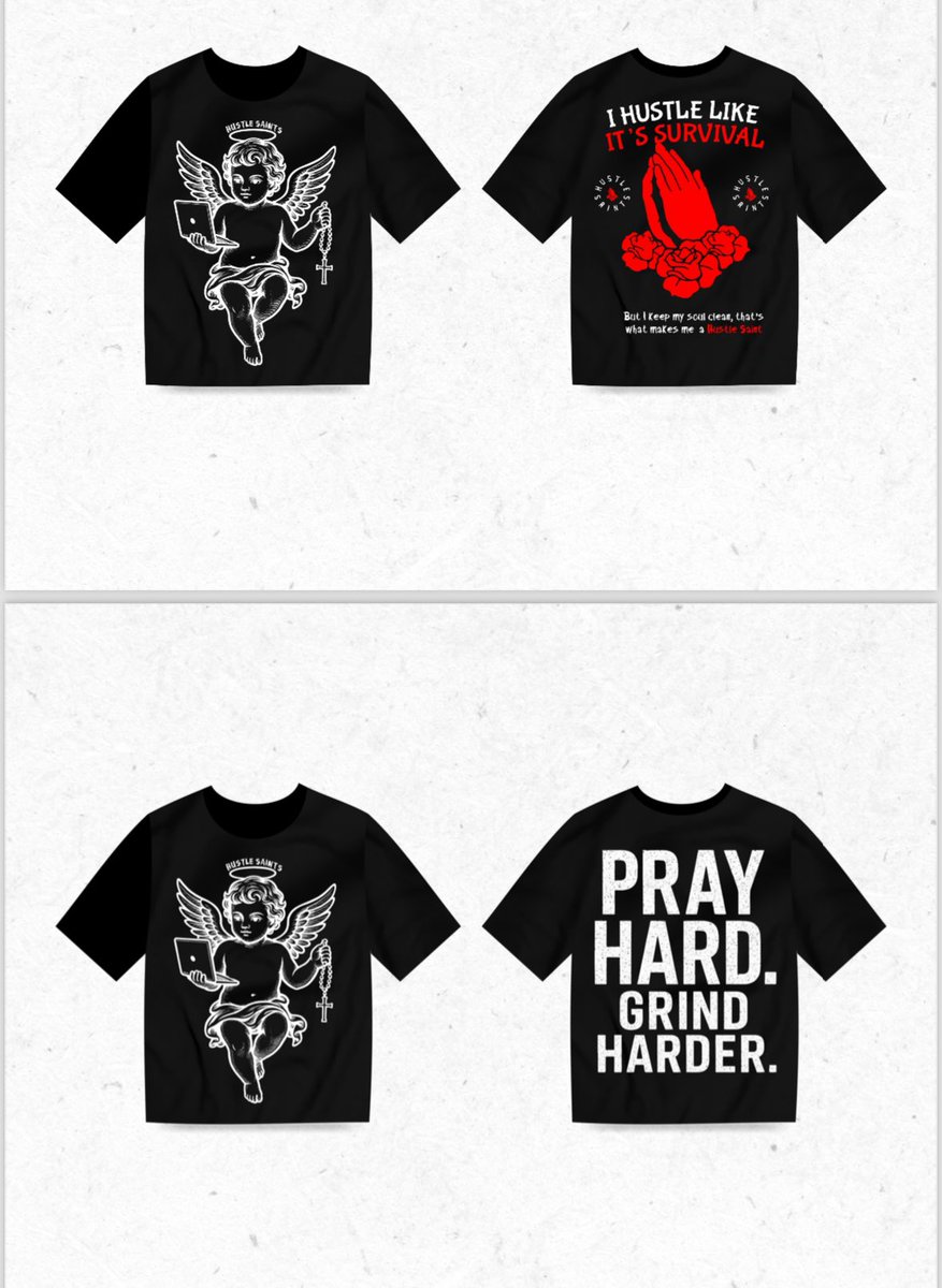 BIGDEE65611's tweet photo. Hustle Saints Where the Street Meets the Sacred

Hustle Saints was born from the belief that greatness comes from two places the grind and the grace. Our brand represents the people who hustle hard, chase purpose, and still carry God in their hearts every step of the way https://t.co/IvlMCeBDK8