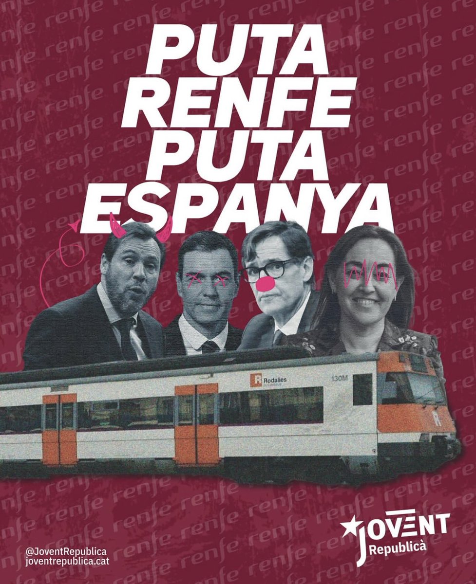 JoventRepublica's tweet image. puta espanya i puta renfe