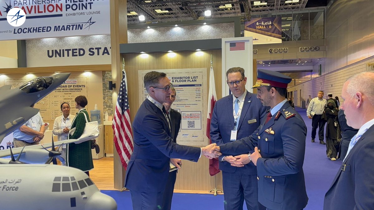 LMMiddleEast's tweet photo. Strength through partnership. 🇶🇦 🇺🇸
We were pleased to welcome Maj. Gen. (Pilot) Faisal Khalid Al-Ghanim, Commander of the Qatar Emiri Air Force, at #DIMDEX 2026 for forward-looking discussions on airpower solutions and technological advancements shaping defense capabilities. https://t.co/6alA5F8Cgu