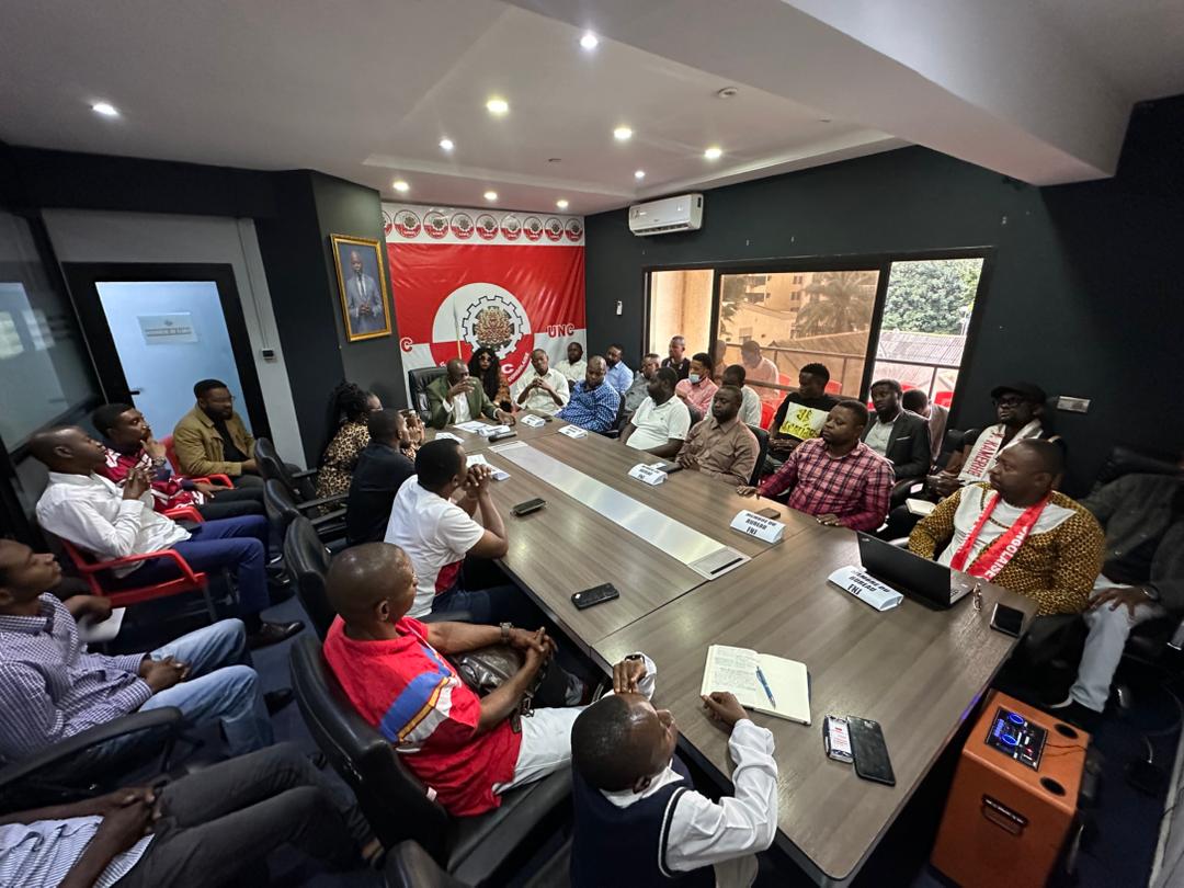 JeanEkila's tweet photo. Lors de la séance de travail de la FNJ de ce mercredi 21 janvier 2026, absent, le président des jeunes de l'UNC, le camarade @yvesnswal, est intervenu par téléphone et a appelé les coordonnateurs et chefs de département à se mobiliser pour préparer une grande activité à venir. https://t.co/bc0XdT3xDW