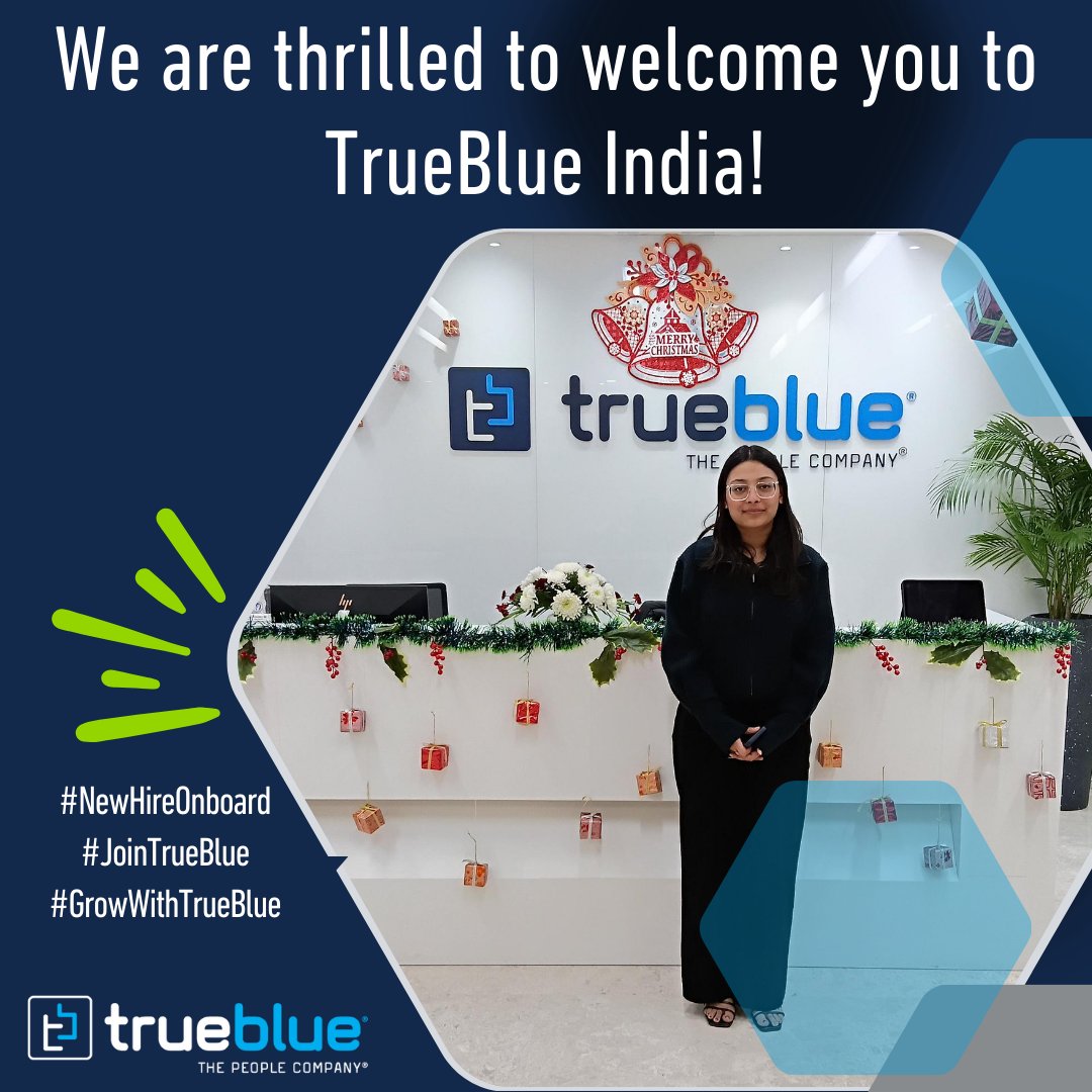 IndiaTrueblue's tweet photo. Expanding our team, expanding our potential.
#newhireonboard #jointrueblue #growwithtrueblue https://t.co/TMhtOBYiOY
