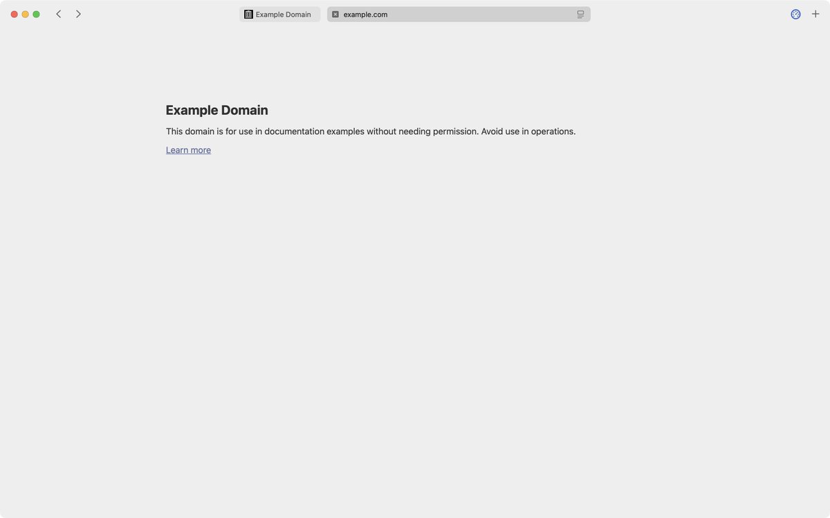 Wait, when did they change the visual style of example.com? And why wasn't it in the news?
