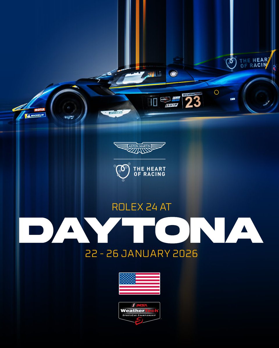 AMR_Official's tweet image. Time to scream… to take on the Rolex 24 at Daytona.

#AstonMartin #Valkyrie #Vantage #IMSA #Rolex24