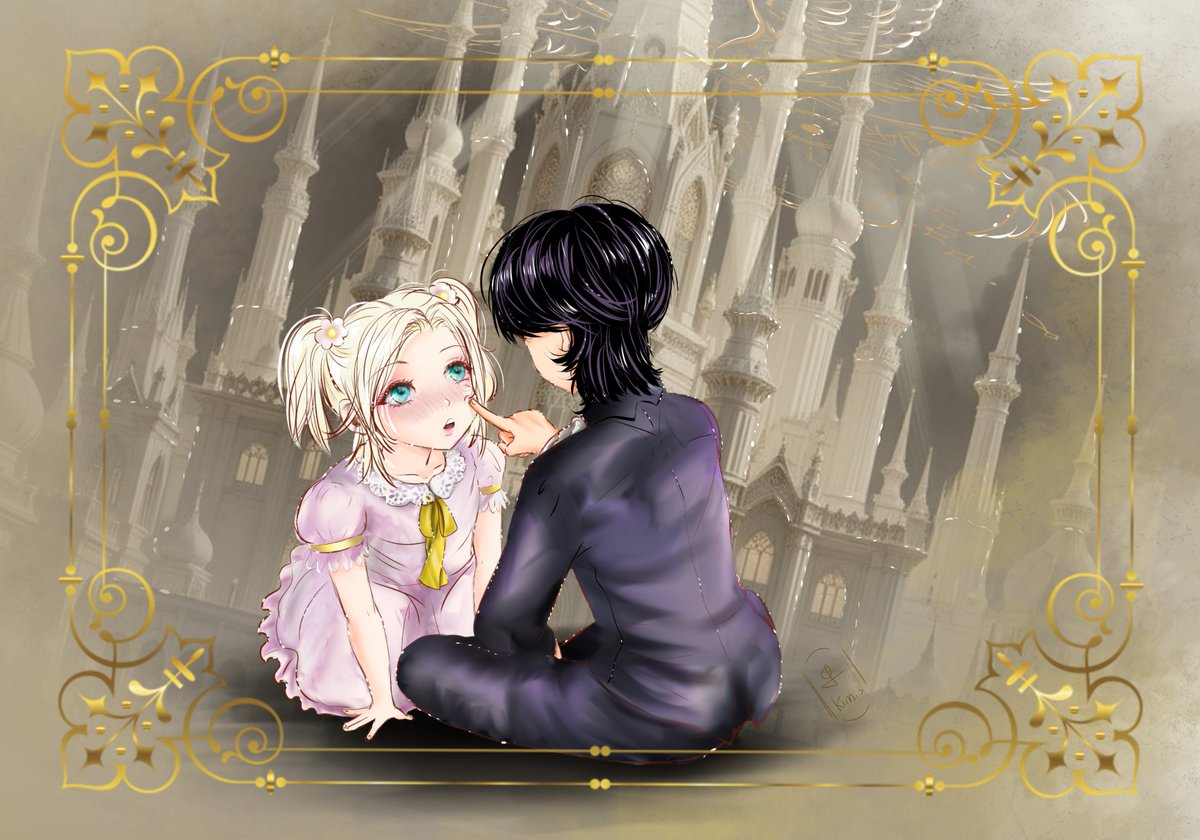 StSogni's tweet photo. Il loro primo incontro.  
Un tocco innocente…  
e un potere che si risveglia.  
Chi è lui per lei?  
Chi è lei per lui?  
🖤✨  
(solo lo sfondo è creato con AI)
#FantasyArt #DarkFantasyArt #CharacterDesign #BookArt #ArtByStSogni https://t.co/sfs50Cq2up