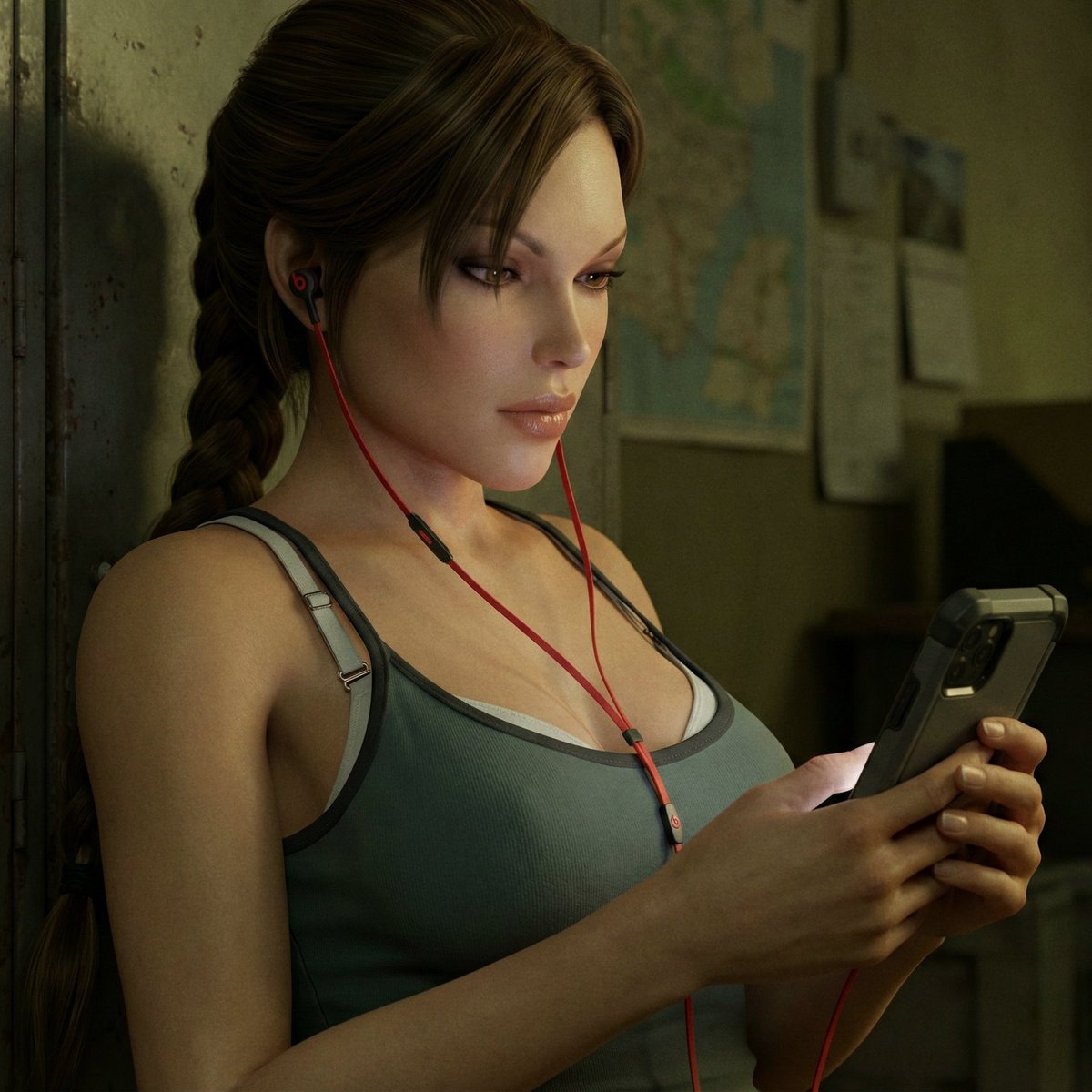 Lara Croft in new photo shared by Samantha Nishimura via Instagram.