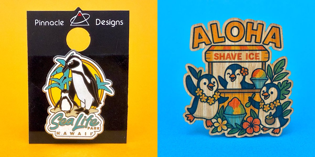 水族館で買ったペンギン オアフ島の水族館、シーライフパークで買ったペンギンのピンバッジと