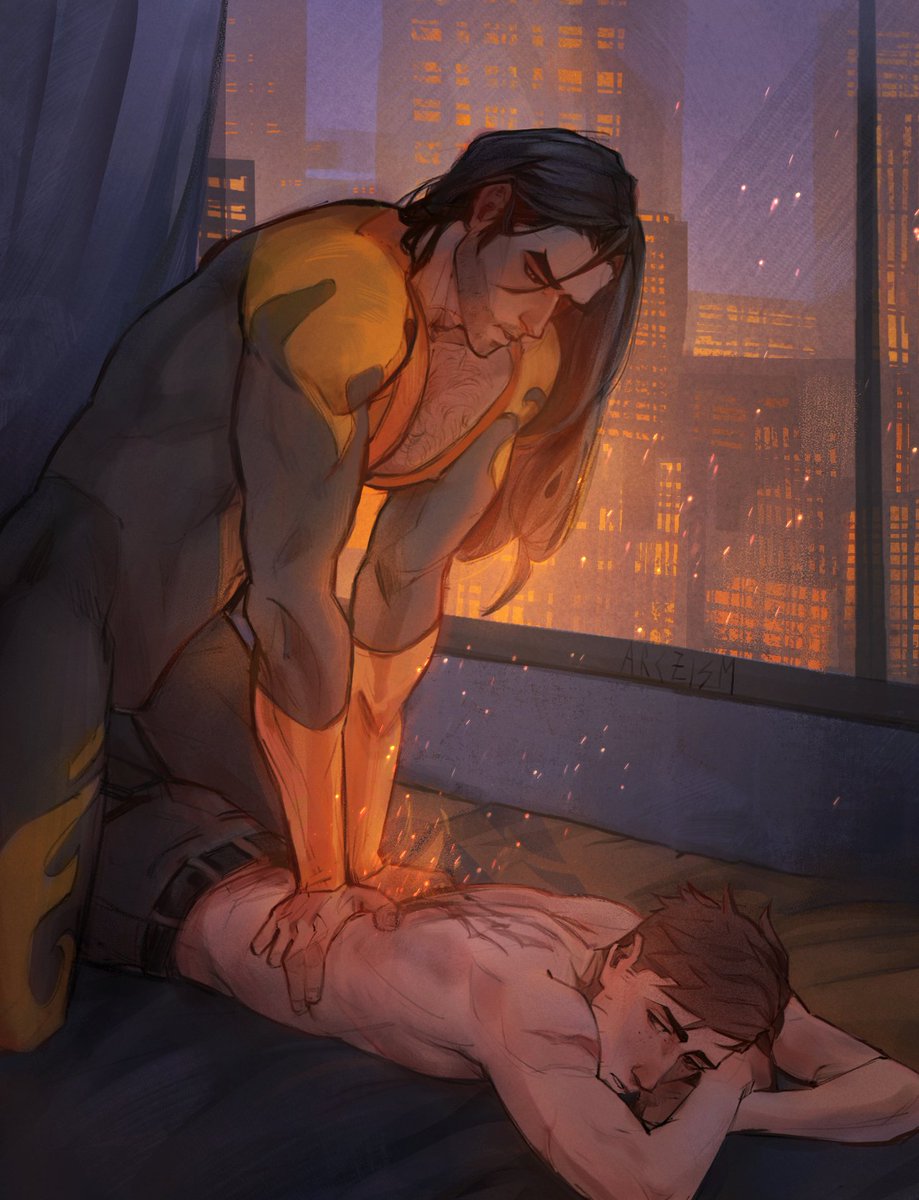 Arczism's tweet image. heat therapy #flambert