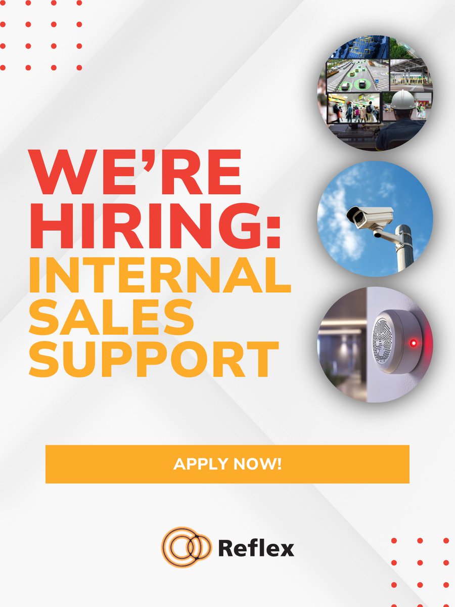 ReflexSystemsUK's tweet photo. Are you looking for a new sales role? ⤵️ 
 
We're currently looking for a talented Internal Sales Support professional to join our team! 
 
Get in touch with us now to learn more about the role or to submit your application: 
 
📞 0800 542 3333  
📧 sales@reflexsystems.co.uk https://t.co/WHWF6kfwos