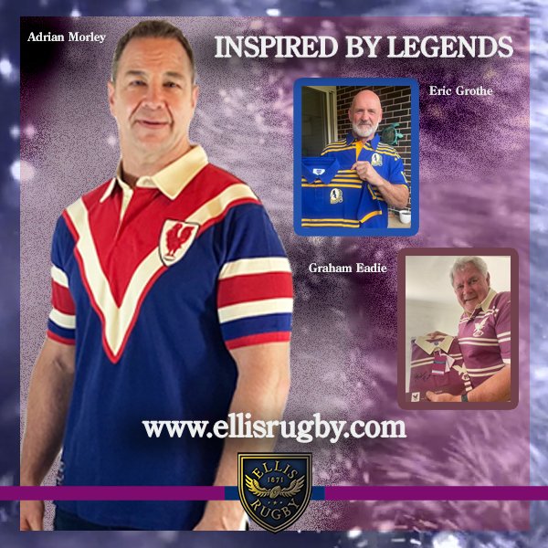 ellisrugby_'s tweet photo. Inspired by legends 🇦🇺 Adrian Morley, Eric Grothe & Graham Eadie — all Premiership winners — wearing 100% cotton Ellis Rugby retro polo shirts. Classic rugby league style.
🔗 https://t.co/fjjJhuEUes
#RugbyLeague #RetroRugby #EllisRugby #RugbyLeagueLegends https://t.co/YqBnvyYmGX