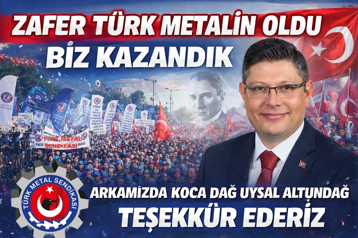 Zafer yeniden Türk Metalın Emek isçisinin 
#YaşasınTürkMetal